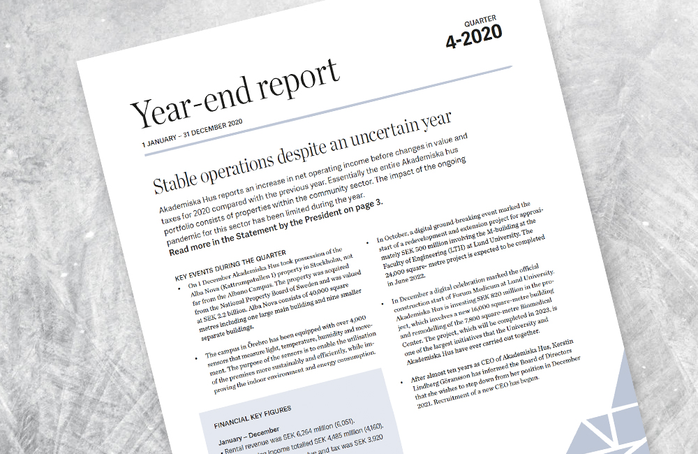 Year-end report 2020